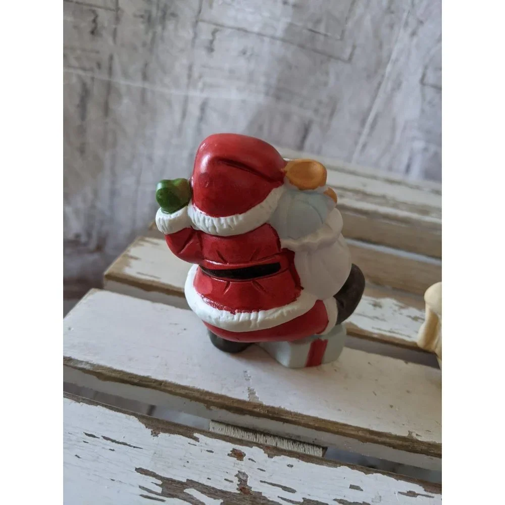Artmark‎ here comes Santa set Xmas decor statue fig